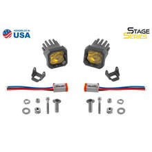 Load image into Gallery viewer, Diode Dynamics Stage Series C1 LED Pod Sport - Yellow Wide Standard ABL (Pair)-Light Accessories and Wiring-Diode Dynamics-691026129310-
