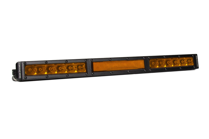 Diode Dynamics 18 In LED Light Bar Single Row Straight - Amber Combo Each Stage Series Diode Dynamics