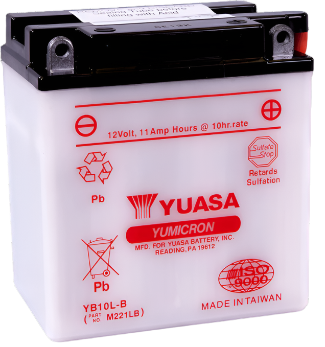 Yuasa YB10L-B Yumicron 12 Volt Battery-Batteries-Yuasa Battery