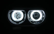 Load image into Gallery viewer, ANZO 2008-2014 Dodge Challenger Projector Headlights w/ Halo Black (CCFL) ANZO
