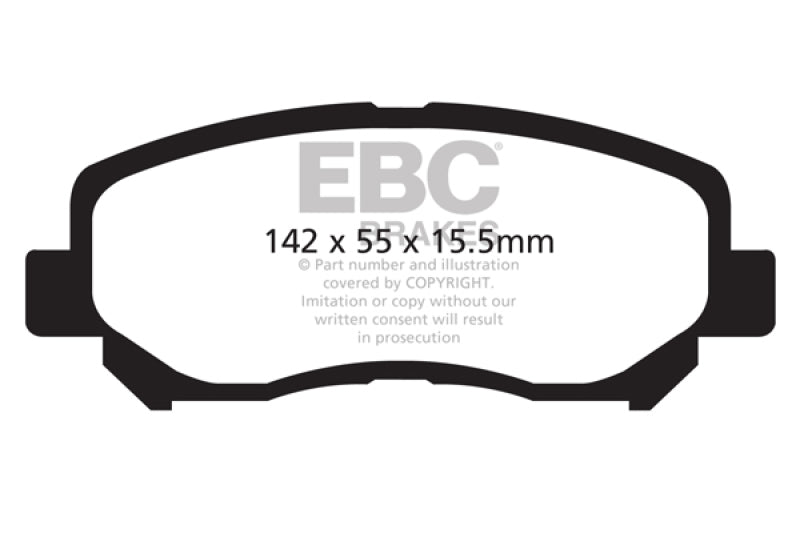 EBC 12+ Mazda CX-5 2 Yellowstuff Front Brake Pads EBC