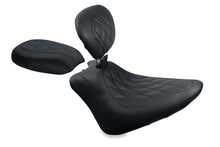 Load image into Gallery viewer, Mustang 11-13 Harley Blackline, 12-17 Slim/Slim S Wide Tripper Passenger Seat Diamond Stitch - Blac Mustang Motorcycle