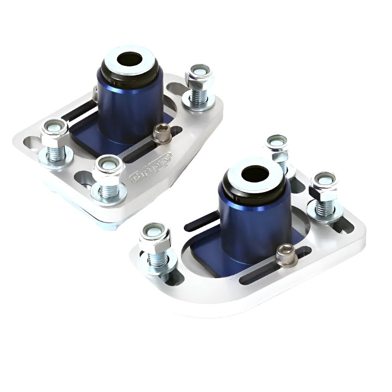 BBK 79-93 Mustang Caster Camber Plate Kit - Silver Anodized Finish BBK