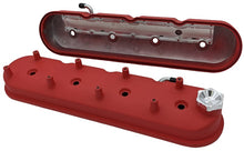 Load image into Gallery viewer, Granatelli 96-22 GM LS Tall Valve Cover w/Integral Angled Coil Mounts - Red Wrinkle (Pair) Granatelli Motor Sports