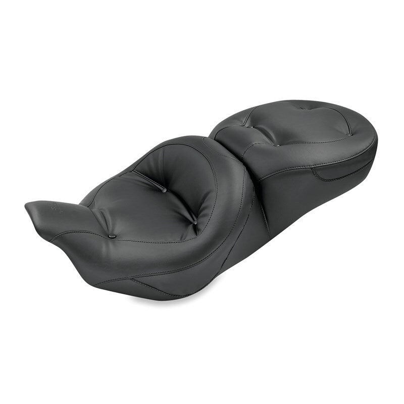 Mustang 08-21 Harley Electra Glide,Rd Glide Rd King,Street Glide Std Touring 1PC Seat Regal - Black Mustang Motorcycle
