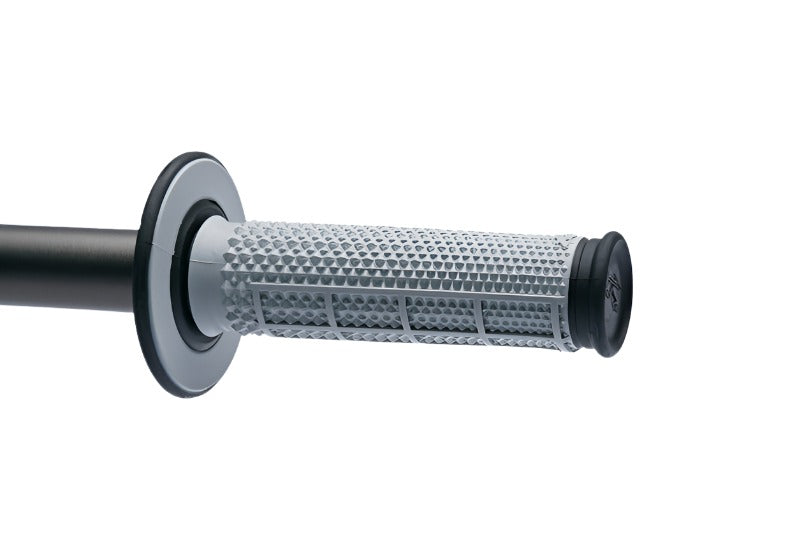 Renthal MX Dual Compound Grips Taper 1/2 Waffle - Grey/ Black - Black Ops Auto Works