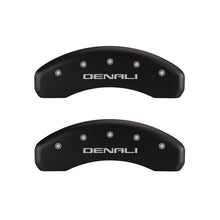 Load image into Gallery viewer, MGP 4 Caliper Covers Engraved Front &amp; Rear Denali Red finish silver ch MGP