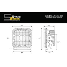 Load image into Gallery viewer, Diode Dynamics SS5 LED Pod Sport - Yellow Combo (Pair)-Light Accessories and Wiring-Diode Dynamics-691025934922-