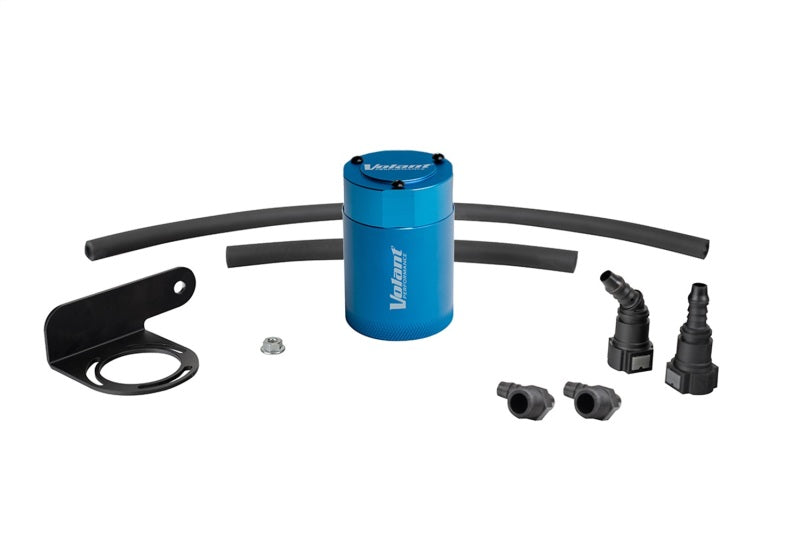 Volant 19-23 Chevrolat Silverado 1500 3oz Aluminum Oil Catch Can w/Mounting Bracket - Blue Volant