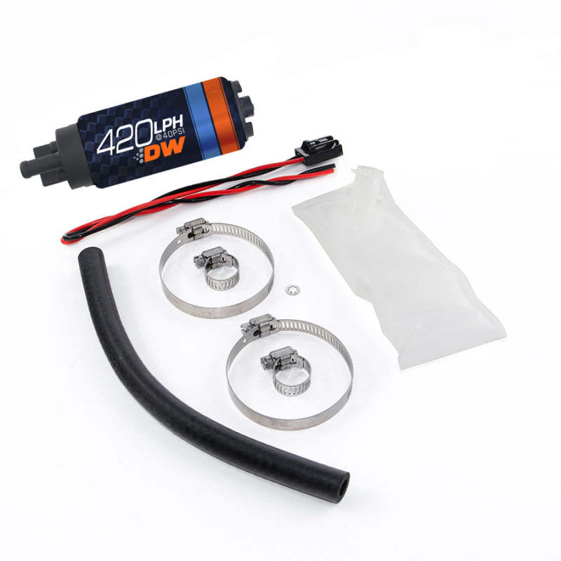 Deatschwerks DW420 Series 420lph In-Tank Fuel Pump w/ Install Kit For 90-96 300ZX Z32-Fuel Pumps-DeatschWerks-00887753542465-