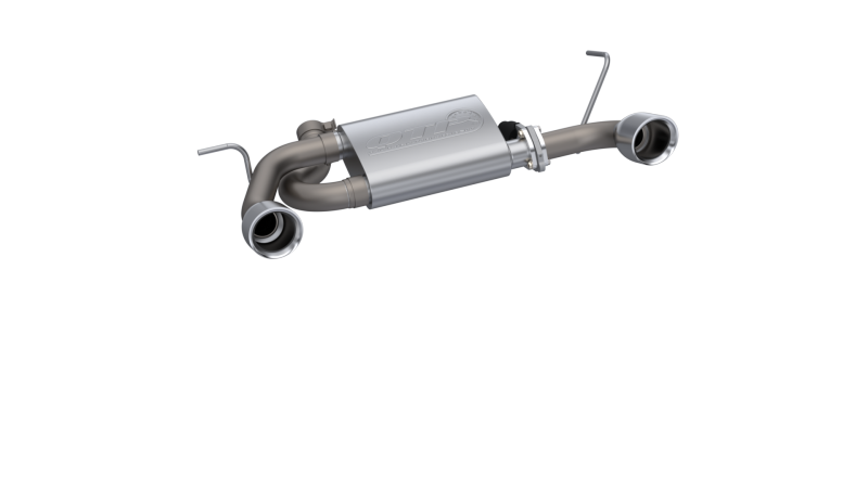 QTP 07-18 Jeep Wrangler 3.6L/3.8L 304SS Screamer Axle Back Exhaust w/4in Tips QTP