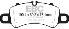 Load image into Gallery viewer, EBC 2016+ Porsche 911 (991/2 w/Cast Iron Rotors) 3.0TT Carrera Bluestuff Front Brake Pads-Brake Pads - Racing-EBC