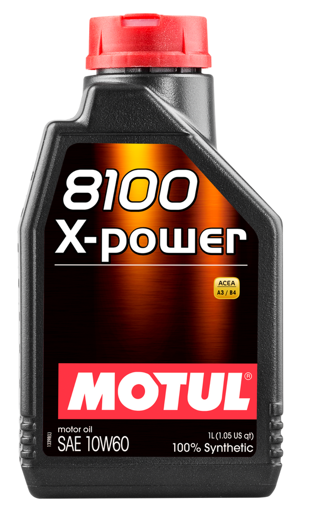 Motul 1L Synthetic Engine Oil 8100 10W60 X-Power - ACEA A3/B4 Motul