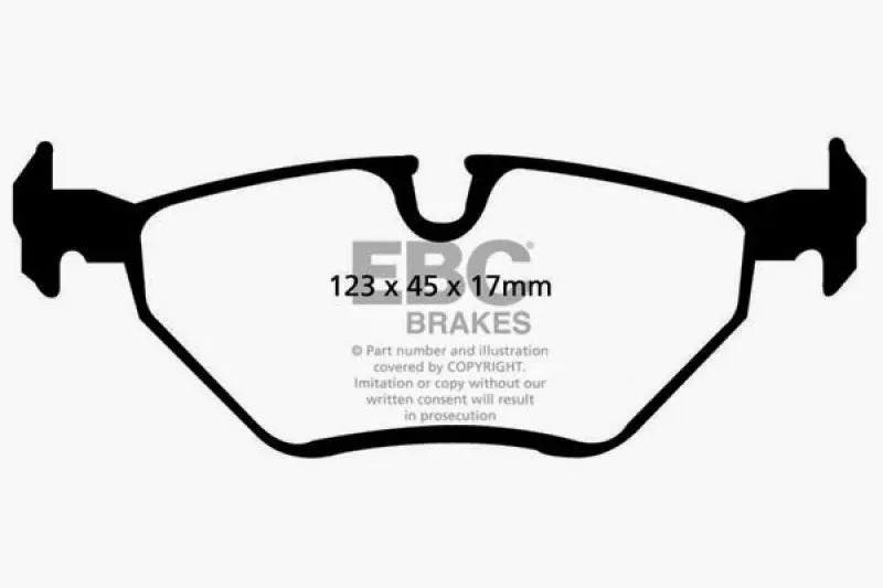 EBC 99-02 BMW Z3 2.5 Ultimax2 Rear Brake Pads EBC
