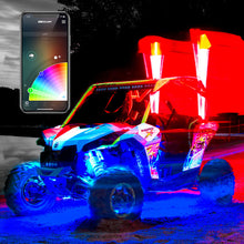 Load image into Gallery viewer, XK Glow XKchrome Advanced App Control LED Whip Light Kit for 4x4 Offroad UTV ATV 2x 48In 2nd Gen-Light Accessories and Wiring-XKGLOW