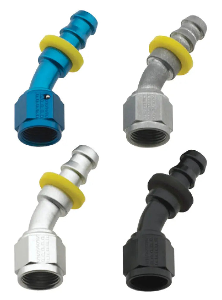 Fragola -6AN Push-Lite End 30 Degree - Black Fragola