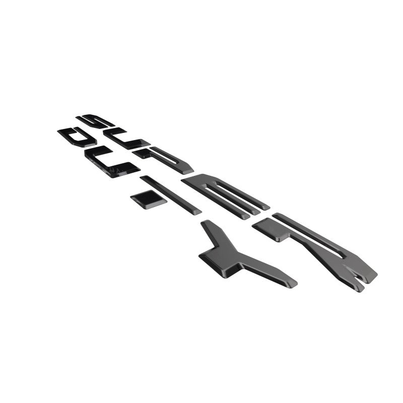 Putco 20-22 Ford Super Duty Letters Tailgate/Rear Ford Lettering Emblems (Stamped/ Black Platinum)-Exterior Trim-Putco