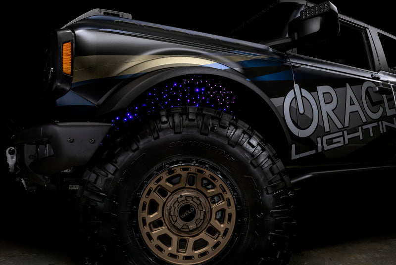 Oracle Lighting Fiber Optic Wheel Liner ColorSHIFT RGBW Kit-40W LED/600 Fibers-Light Accessories and Wiring-ORACLE Lighting