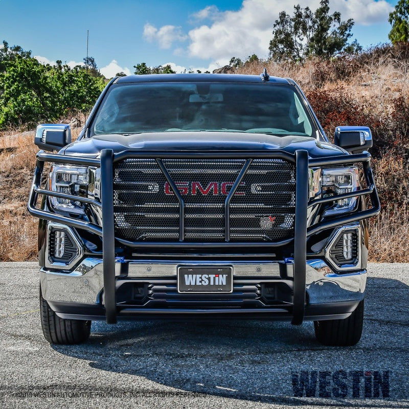 Westin 19-21 GMC Sierra 1500 HDX Grille Guard - Black Westin