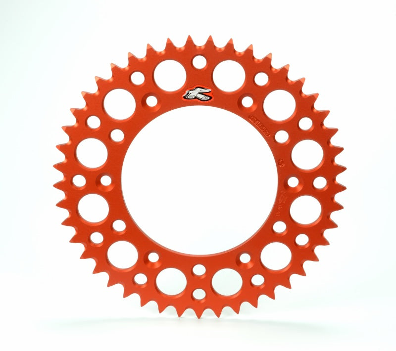 Renthal 19-24 KTM 350 EXC-F/ 450SMR RearGrooved Sprocket - Orange 520-46P Teeth - Black Ops Auto Works