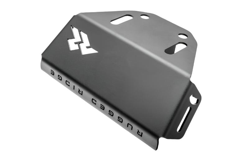 Rugged Ridge 07-23 Jeep Wrangler JK/JKU/JL/JLU & 20-23 Gladiator Hitch Skid Plate 2in. Rec - Tex Blk Rugged Ridge