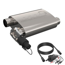 Load image into Gallery viewer, QTP 2.5in Weld-On 304SS Reverse Screamer Muffler w/Bolt-On QTEC Electric Cutout QTP