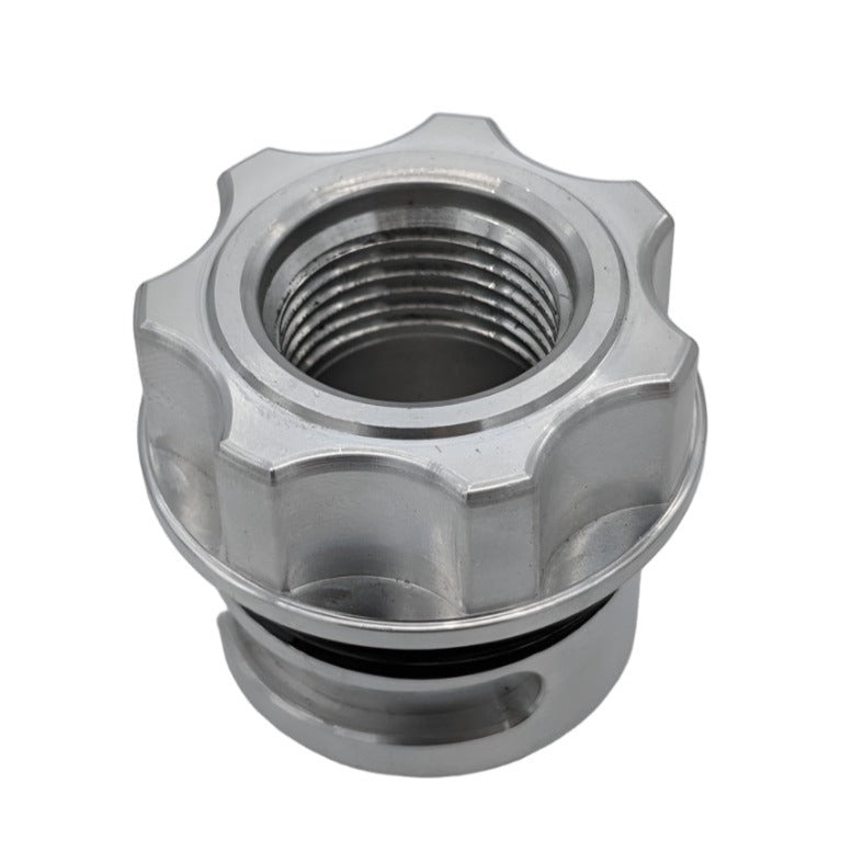 Granatelli GM LS/LT / Ford Coyote -10AN ORB Female Threaded Insert Vented Oil Fill Cap - Natural Granatelli Motor Sports