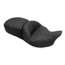 Load image into Gallery viewer, Mustang 08-21 Harley Electra Glide, Rd Glide, Rd King, Str Glide Touring 1PC Seat Deluxe - Black Mustang Motorcycle