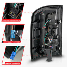 Load image into Gallery viewer, ANZO 14-18 GMC Sierra 1500 Full LED Taillights Black Housing Clear Lens (w/C Light Bars) ANZO