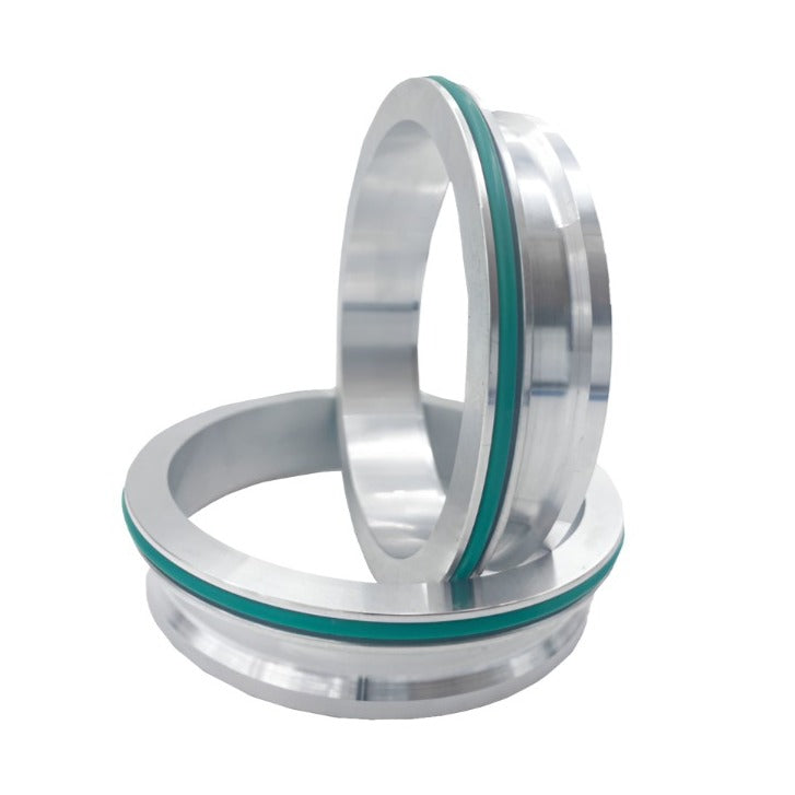 Granatelli Aluminum Dual Seal Clamp 3.0in Weld-on Ferrule Set Granatelli Motor Sports