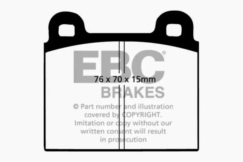 EBC 68-72 Alfa Romeo 1750 1.75 Greenstuff Front Brake Pads EBC