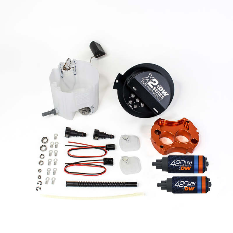 Deatschwerks X2 Series Fuel Pump Module w/ 2 DW420s For 2010-15 Camaro LS 3.7 V6 DeatschWerks