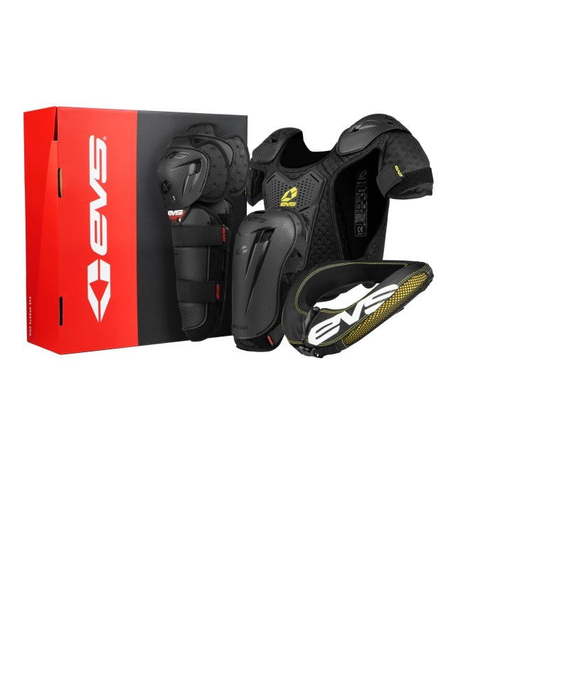 EVS Slam Combo(Option Knee/ Option Elbow/ R2 Collar/ Bantam Deflector) Black - Mini-Body Protection-EVS