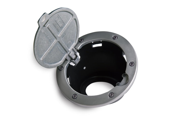 AMP Research 2007-2017 Jeep Wrangler JK 2/4 Door Fuel Door - Brushed AMP Research