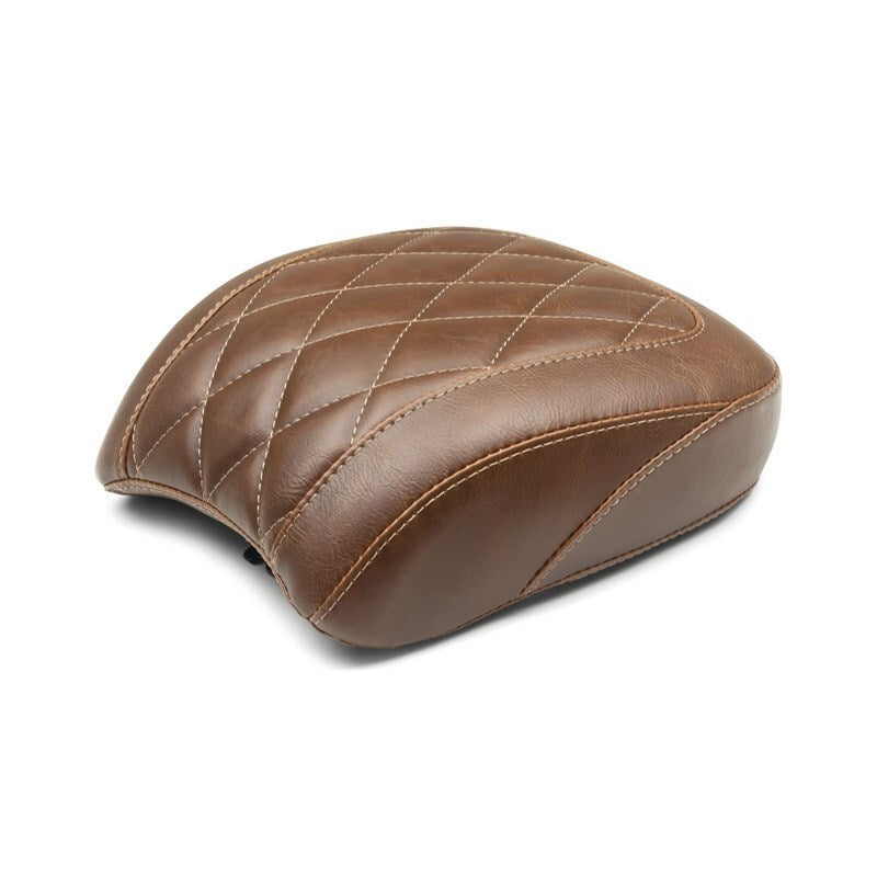 Mustang 18-21 Harley Low Rider, Sport Glide Wide Tripper Passenger Seat Diamond Stitch - Brown Mustang Motorcycle