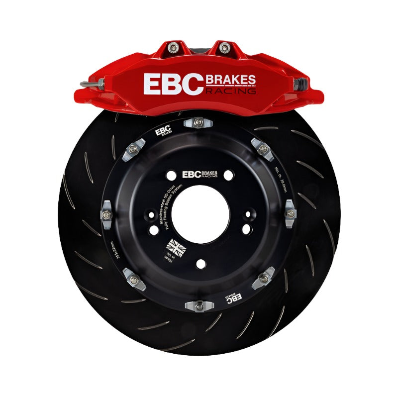 EBC Racing 17-21 Honda Civic Type-R (FK8) Red Apollo-6 Calipers 380mm Rotors Front Big Brake Kit-Big Brake Kits-EBC