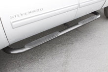 Load image into Gallery viewer, Lund 2019 Chevy Silverado 1500 Crew Cab 4in. Oval Curved SS Nerf Bars - Polished LUND