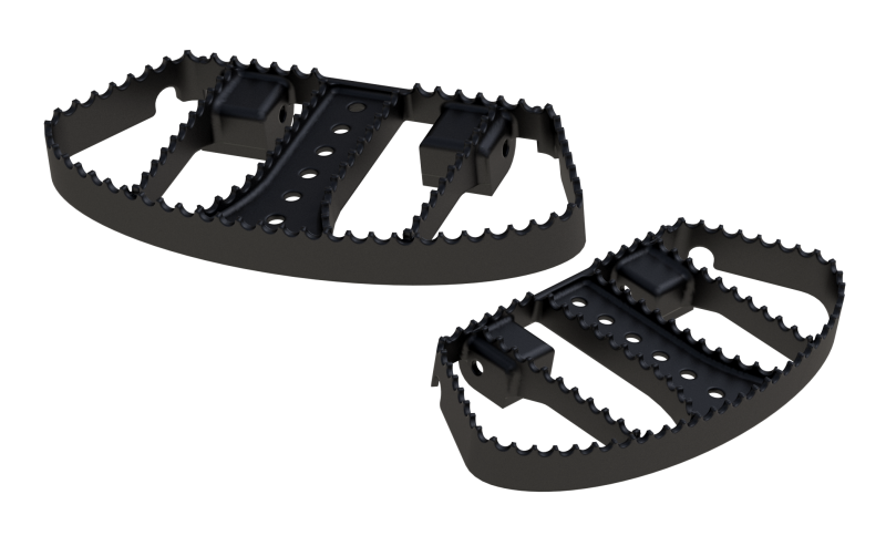 Burly Brand MX Floorboards - Black Burly Brand