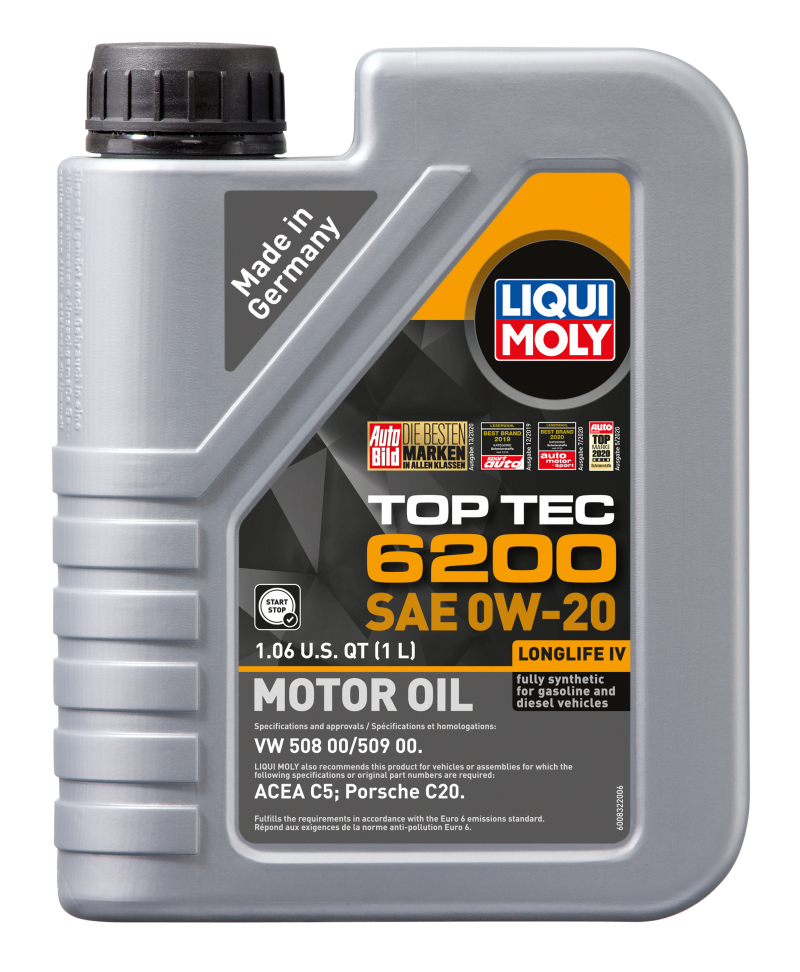 LIQUI MOLY 1L Top Tec 6200 Motor Oil SAE 0W20-Motor Oils-LIQUI MOLY