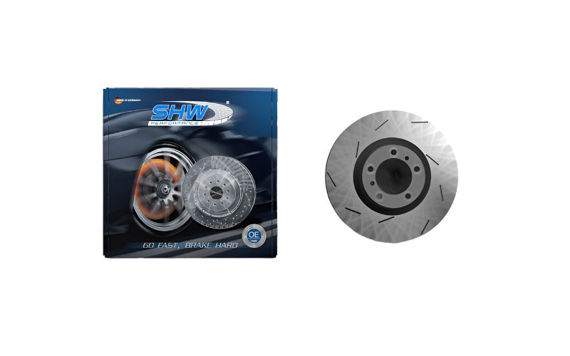 SHW 13-16 Porsche Panamera GTS 4.8L w/o Ceramics Left Rear Slotted Monobloc Brake Rotor (298615601B) SHW Performance