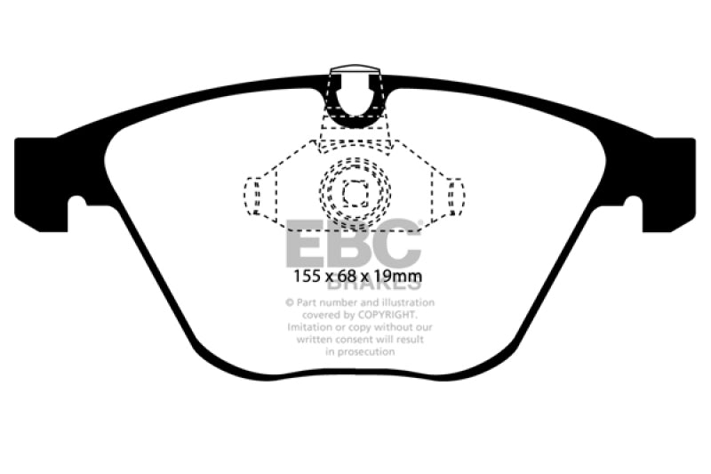 EBC 08-10 BMW M3 4.0 (E90) Bluestuff Front Brake Pads EBC