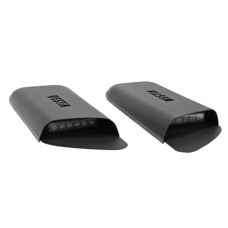 Westin 18-20 Jeep Wrangler JL 2dr LED Hood Scoops - Textured Black Westin