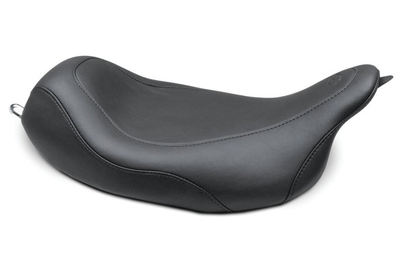 Mustang 08-21 Harley Electra Glide,Rd Glide,Rd King,Str Glide Wide Tripper Solo Seat - Black Mustang Motorcycle