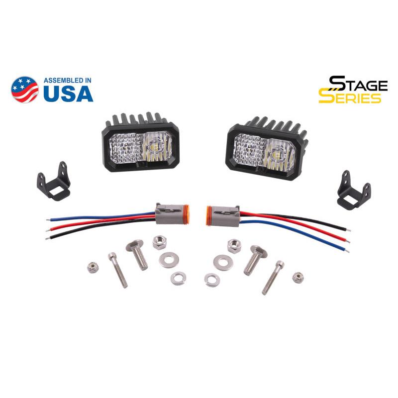 Diode Dynamics Stage Series 2 In LED Pod Pro - White Fog Standard ABL (Pair)-Light Accessories and Wiring-Diode Dynamics-691026125848-
