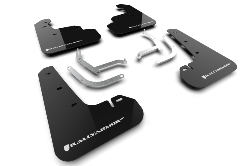 Rally Armor 2024 Subaru Impreza Black UR Mud Flap w/ White Logo-Mud Flaps-Rally Armor