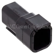 Load image into Gallery viewer, NAMZ Deutsch DTM 6-Position Receptacle w/6 Stamped Terminals &amp; Wedgelock - Black (HD 74106-98BK) NAMZ