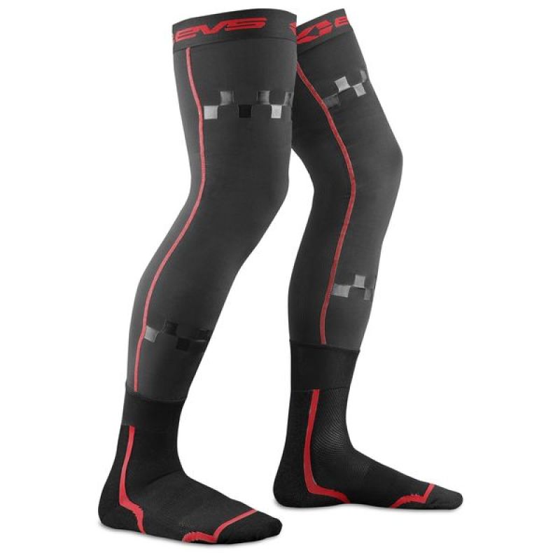 EVS Fusion Sock Combo Black/Red - Large/XL-Footwear-EVS