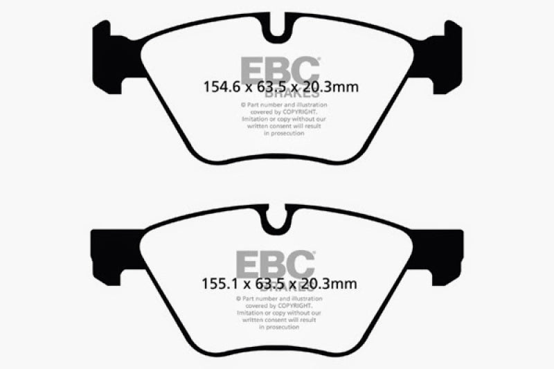 EBC 09+ BMW Z4 3.0 (E89) Redstuff Front Brake Pads-Brake Pads - Performance-EBC