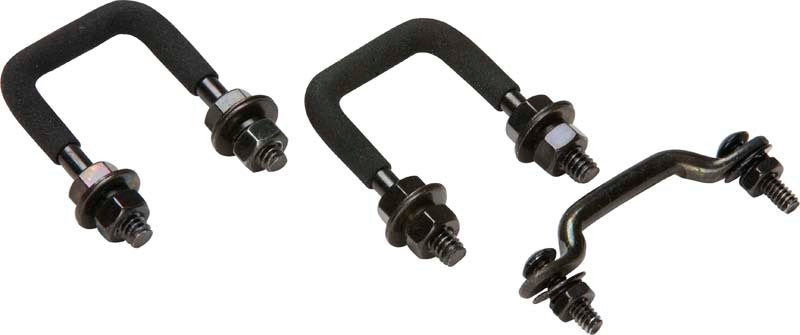 Kentrol 55-86 Jeep Windshield Tie Down Kit CJ - Powdercoat Black Kentrol