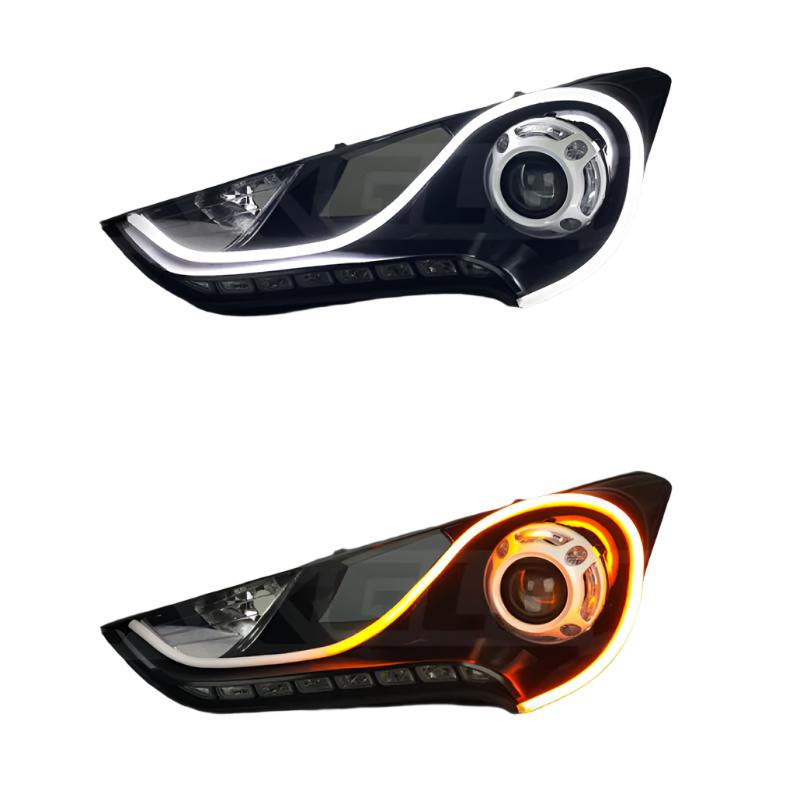XK Glow 24inch - 2pc Sequential Switchback LED Strip Kit DRL Turnsignal for Headlights-Light Accessories and Wiring-XKGLOW